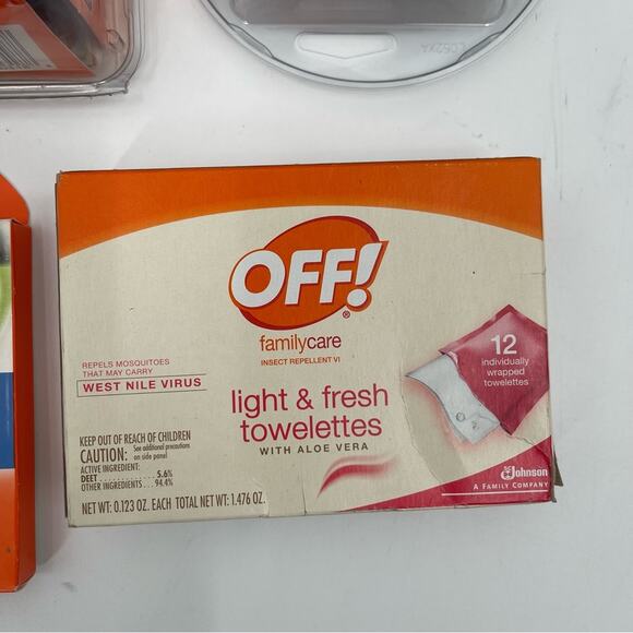 OFF! CLIP-ON Mosquito Repellent Fan Starter Circulating Kit Refills Towelettes - Picture 5 of 10